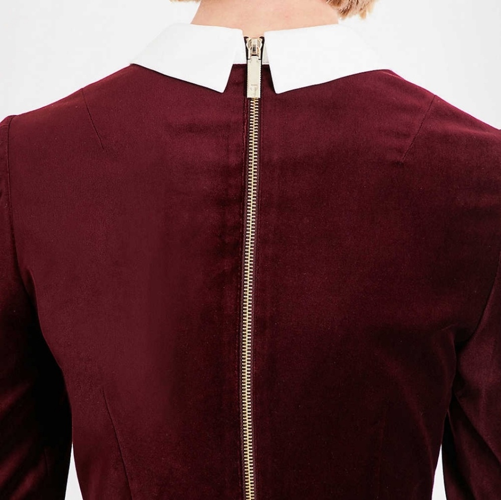🍒NWT🍒 TED BAKER CHERYL VELVET DRESS - Picture 7 of 8